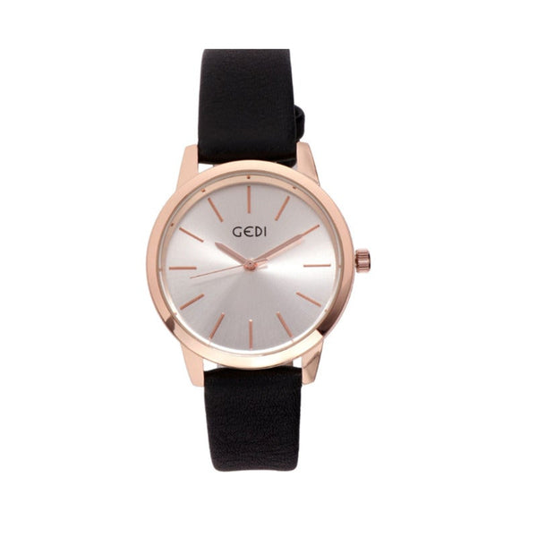 Veile Studios Art Retro Leather Belt Watch Female Temperament Small Fresh Wrist Waterproof Quartz Watches
