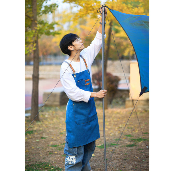 Cowboy Thick Canvas Apron Work Clothes Printing Aprons