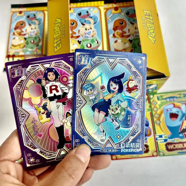 Mika's First Pok E Mon Collection Interchangeable Hidden Cards Character Flash Family Card Games