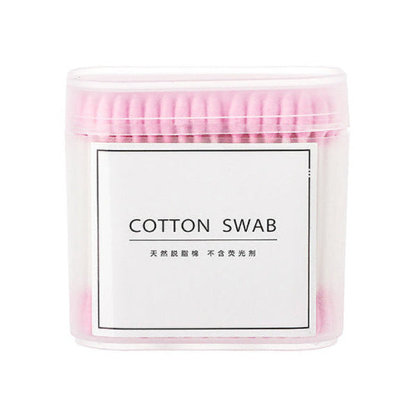 100/200/300Pcs Disposable Double Head Wood Cotton Swab Lipstick Ear Cleaning Buds Makeup Sticks Swabs Tools Sponges Applicators & Cotton