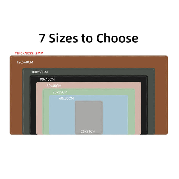 Large Size Desk Protector Mat Pu Leather Waterproof Office Accessories Desk Mats
