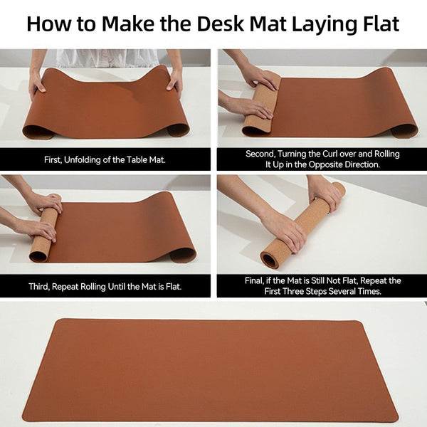Large Size Desk Protector Mat Pu Leather Waterproof Office Accessories Desk Mats