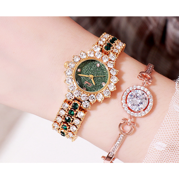 Veile Studios Luxury Dial Ladies Bracelet Watch Shining Trend Quartz Waterproof Watches