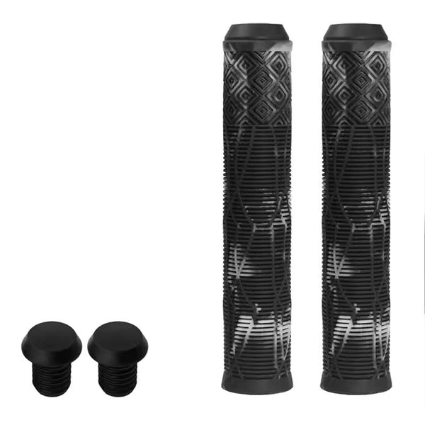 165Mm Bike Handlebar Grips (Soft Rubber) Bikes/Scooters/Mtb Colored Plugs Handlebar Grips Tape & Pads