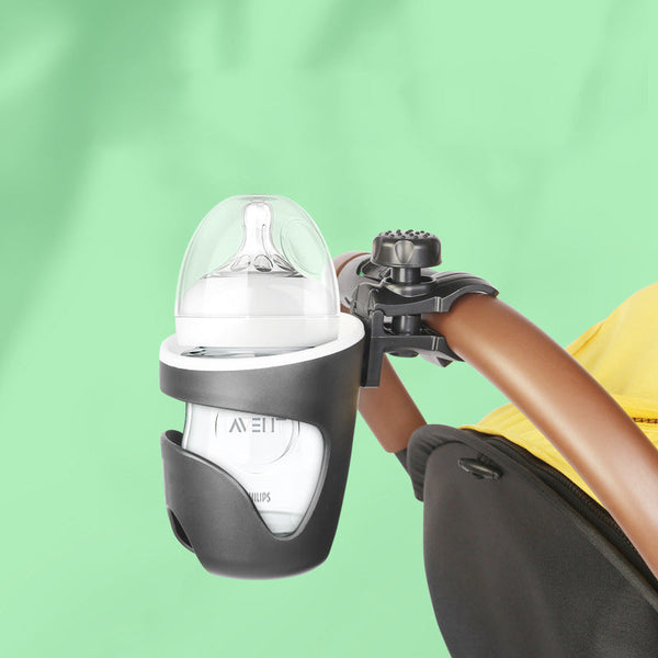 Little One Stroller Bottle Rack Universal Compatibility Design Secure Hold Rotation Pram Cup Holders & Snack Trays