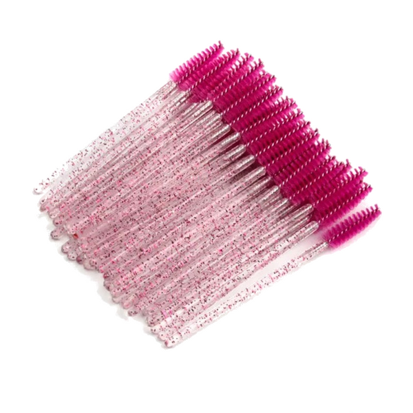 50 Pcs Eyelash Makeup Disposable Mascara Wands Applicator Spoolers Lashes Cosmetic Tools Brushes