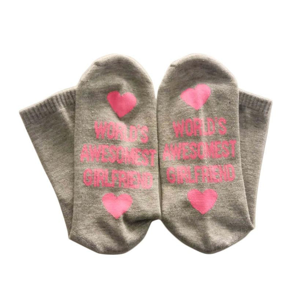 Unisex Cotton Novelty Funny For Boyfriend Or Girlfriend Valentine's Day Gift Socks