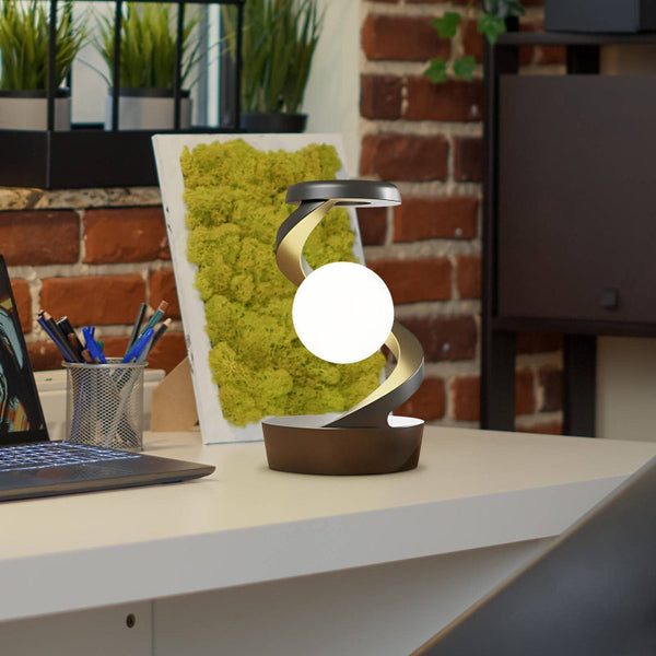 Rotating Moon Desk Lamp With Wireless Charging Sensor Control Table Lamps