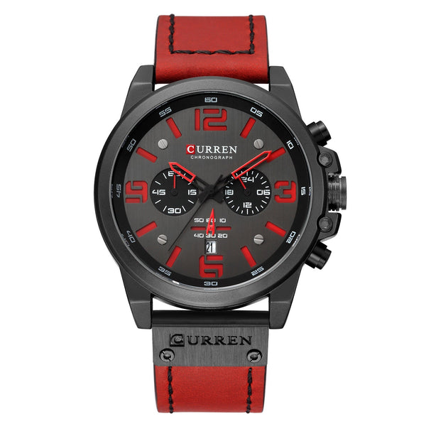 Men's Watch Sports Six Pin Quartz Calendar Waterproof Belt Watches