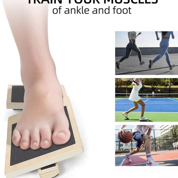 Solid Wood Incline Stretcher Wooden Posture Corrector Calf Foot Stretching Board Straight Leg Standing Ottomans Footstools & Poufs