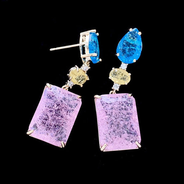 Veile Studios Silver Needle Long Tassel Heavy Industry Style Fashion Accessories Earrings