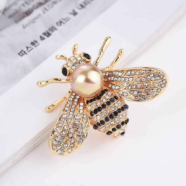 Veile Studios Animal Bee Brooch Pin Accessories Alloy With Diamond Inlay Brooches