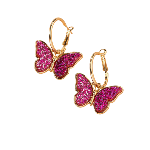 Alloy Advent Calendars With Electroplated Colourful Butterfly Studs Seasonal Decorations