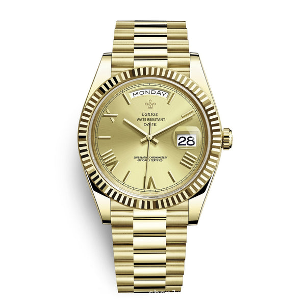 Fashion Style Brand Classic Sunday Calendar Watch Men's Quartz Waterproof Wristwatch Watches