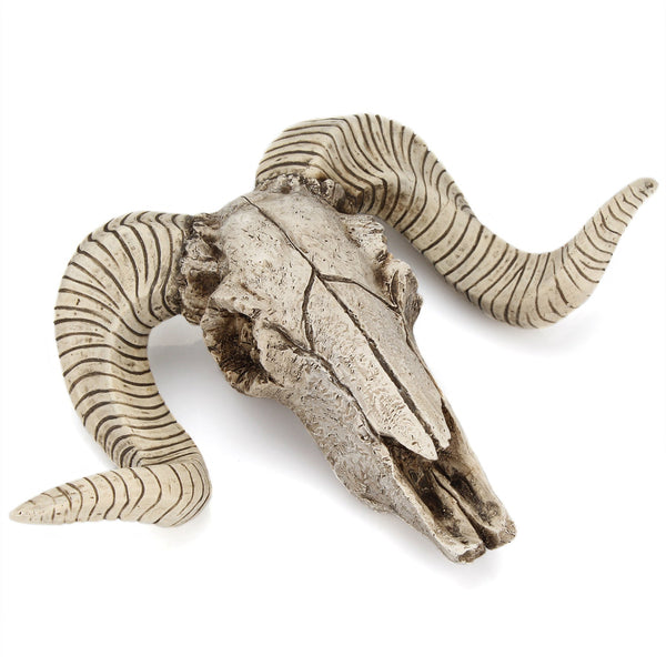 Horned Skull Wall Hanging Creative Home Living Room Decor Retro Resin Craft Wall Hangings