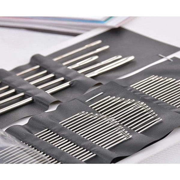 55 Pieces Stainless Steel Set With Different Sizes Plated 55Pcs Hand Sewing Needles