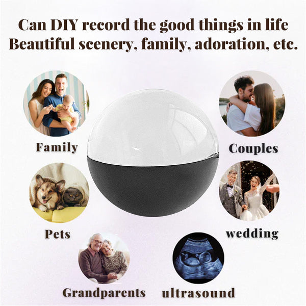 Video Crystal Ball Memory Display Lamp 2.7" Spherical Pixel 4Gb Player Art Crystal Glass