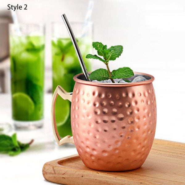 Mugs Copper Plated 550Ml Stainless Steel Coffee Cup