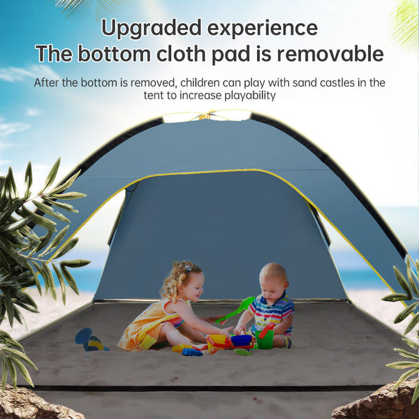Quick Open Beach Tent Sun Shelter Light Shade For Outdoor Camping 3 Vented Spacious Design Tents