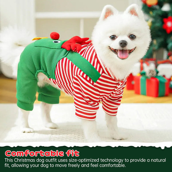 Festive Pet Apparel Joyful Christmas Coats & Santa Suits For Dogs Cats | Cute Cosplay Dog Clothing & Shoes