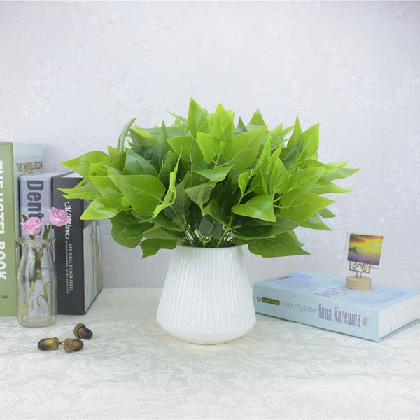 Single Bunch Of Artificial Flowers Plastic Green Plant Grass Arrangement Artificial Plants