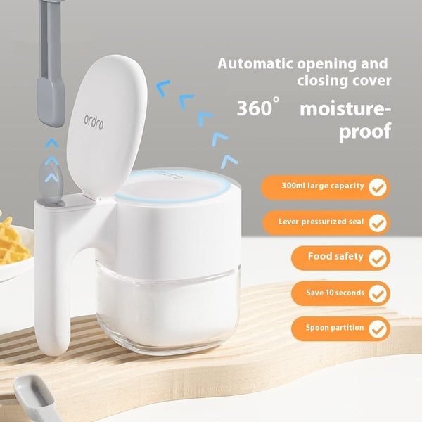 Glass Advent Calendar Self Opening Seasoning Box With Storage Tray Seasonal Decorations