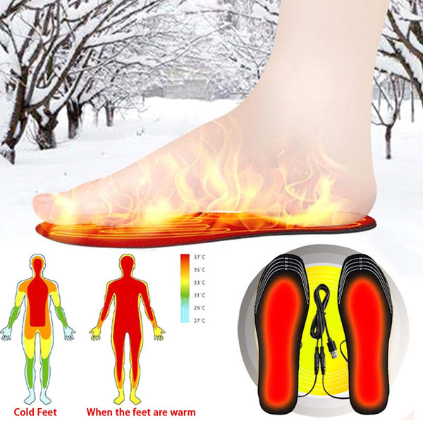 Usb Heated Shoes Can Be Cut Winter Warm Heating Pad Feet For Insoles