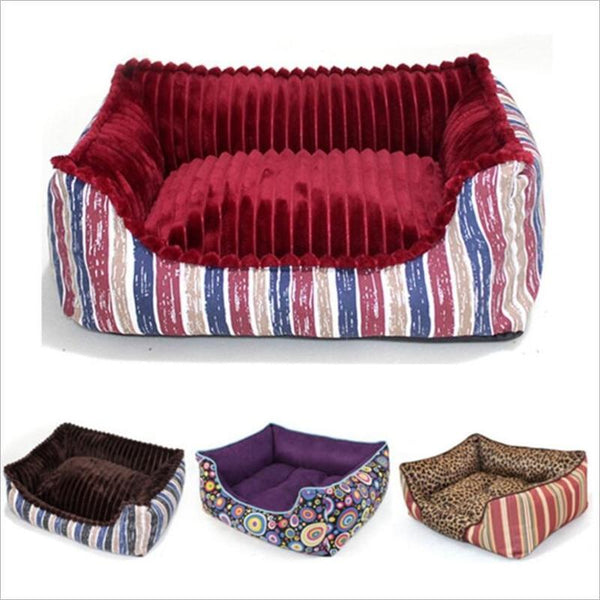 Soft Plush Rectangle Pet Bed Pet Beds