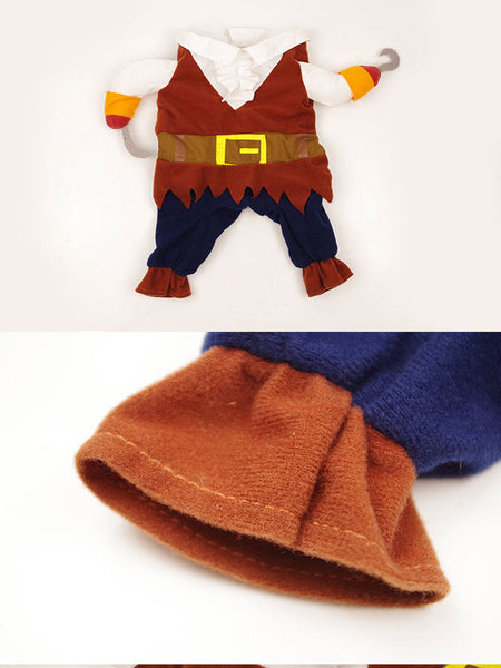 Pet Pirate Transformation Dog Clothes Set Teddy Halloween Christmas Costumes Dog Clothing & Shoes