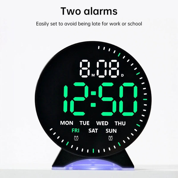 Led Alarm Clock With Custom Jump Second Display Ambient Light Auto Dimming Usb Desk Clock. Alarm Clocks & Clock Radios