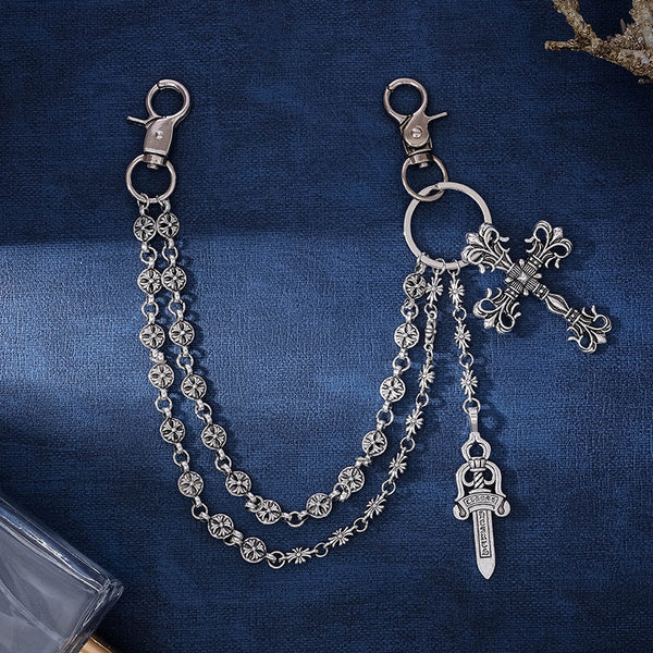 Double Layer Cross Bag Chain Accessory Body Chains