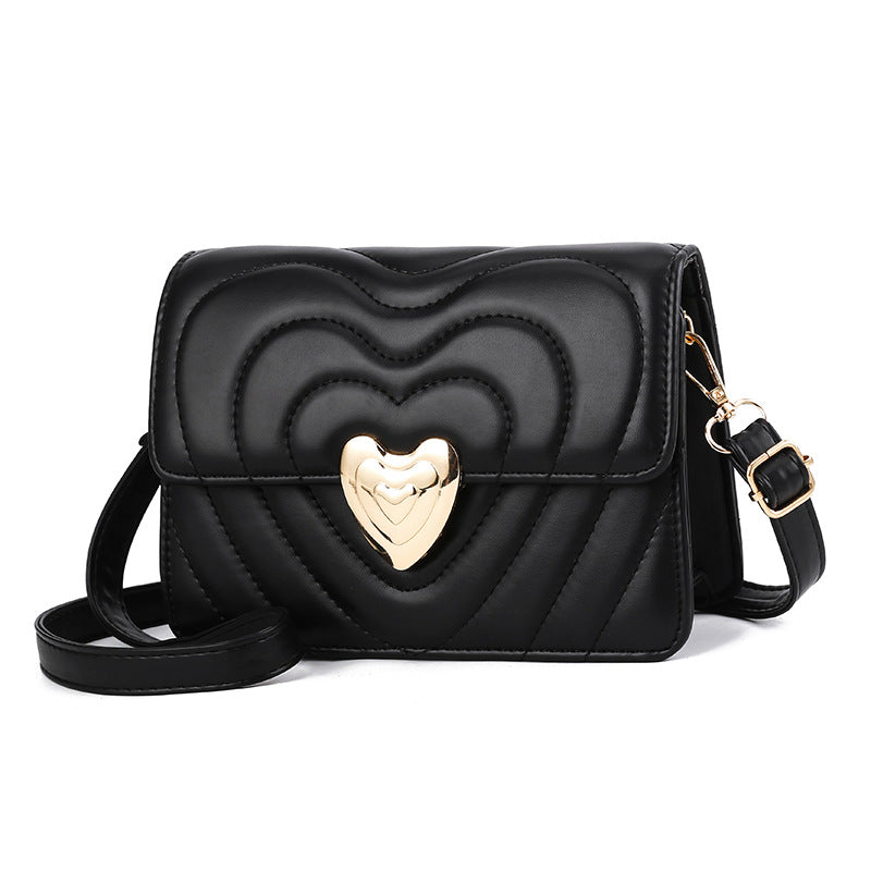 Elegant Heart Love Lock Handbag Crossbody Bag Women Women's Bags & Handbags