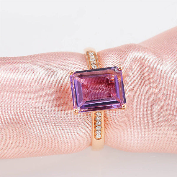 Veile Studios And American Style Square Elegant Ring For Women Rings