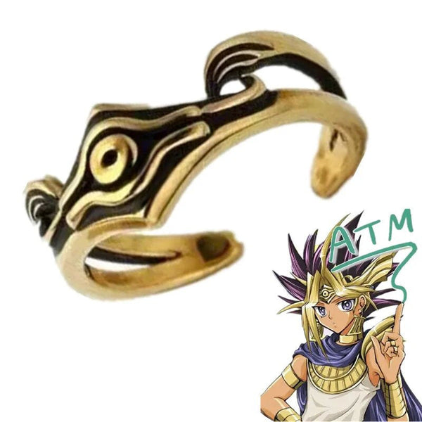 Game King Monster Duel Artum Ring Electroplated Gold Droplet Rings