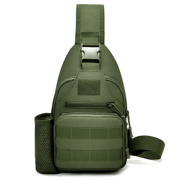 Tactical Crossbody Sling Backpack. Has Water Bottle Holder, Molle System, Usb Charging Port. Ideal For Travel And Walks. Cp Camo Bags