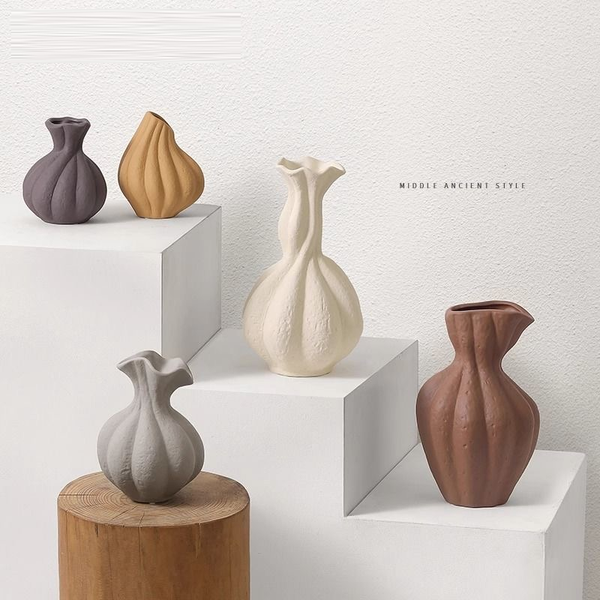 Entrance Wine Cabinet Decoration Home Living Room Art Display Coarse Pottery Vase Display Stands