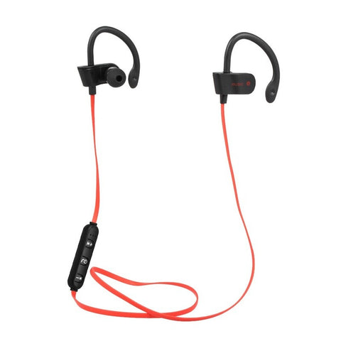 56S Wireless Bluetooth Earphone In With Mic Red Headsets