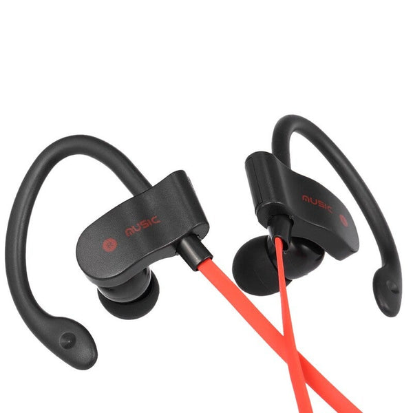 56S Wireless Bluetooth Earphone In With Mic Red