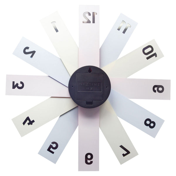 Nextime Plexi Wall Clock Forty Centimetres Multi Coloured Acrylic Design Wall Clocks
