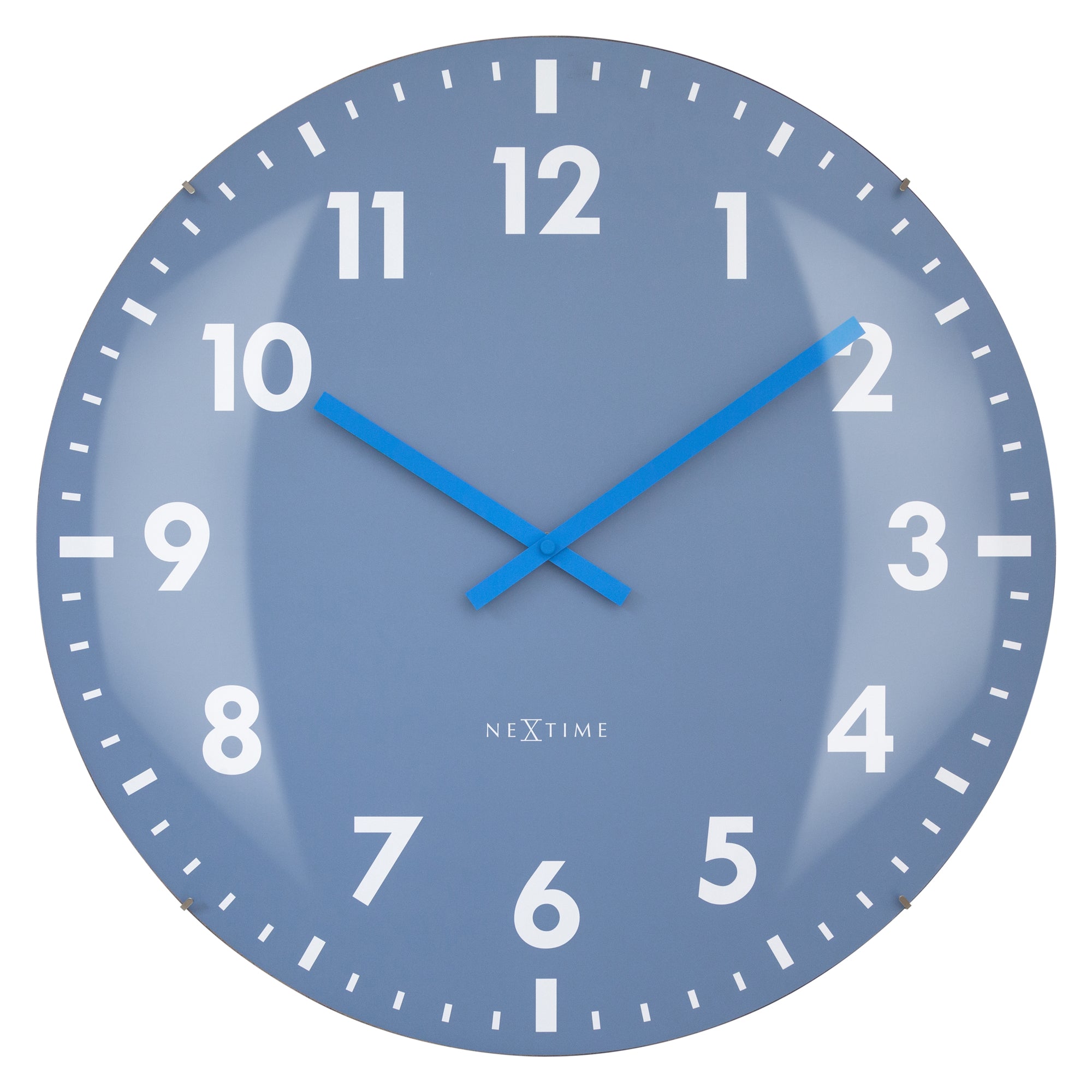 Nextime Duomo Wall Clock Fifty Centimetres Blue With Silent Operation Wall Clocks