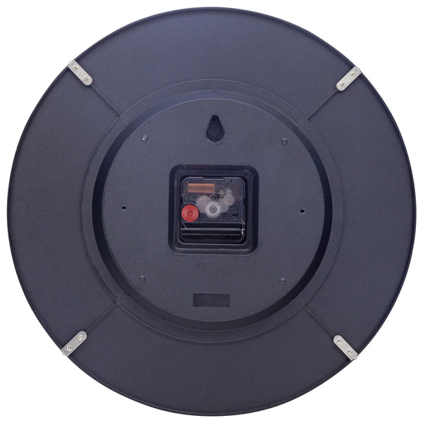 Nextime Shade Wall Clock 35 Centimetres Grey With Elegant Dome Glass Lens Wall Clocks