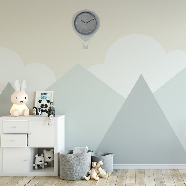 Nextime Berlin Wall Clock Grey Thirty Centimetres Silent Aluminium Design Wall Clocks