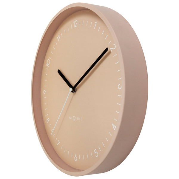 Nextime Berlin Wall Clock 30Cm Pink Wall Clocks