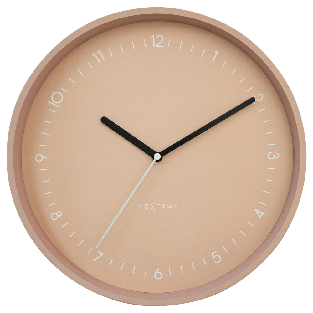 Nextime Berlin Wall Clock 30Cm Pink Wall Clocks