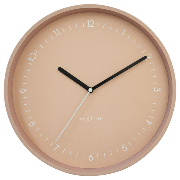 Nextime Berlin Wall Clock 30Cm Pink Wall Clocks