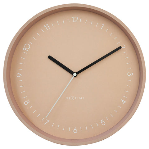 Nextime Berlin Wall Clock 30Cm Pink Wall Clocks