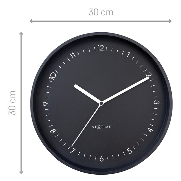 Berlin Wall Clock 30Cm Black Wall Clocks