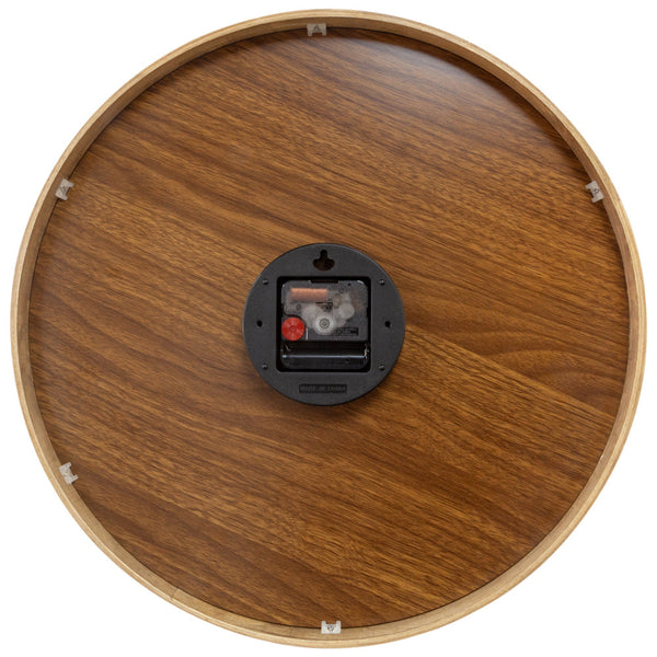 Nextime Yogi Wall Clock 40 Centimetres Purple Birch Wood Silent Design Wall Clocks