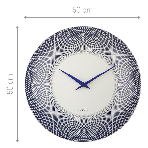 Nextime Deep Wall Clock 50Cm Blue Wall Clocks