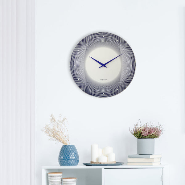 Nextime Deep Wall Clock 50Cm Blue Wall Clocks